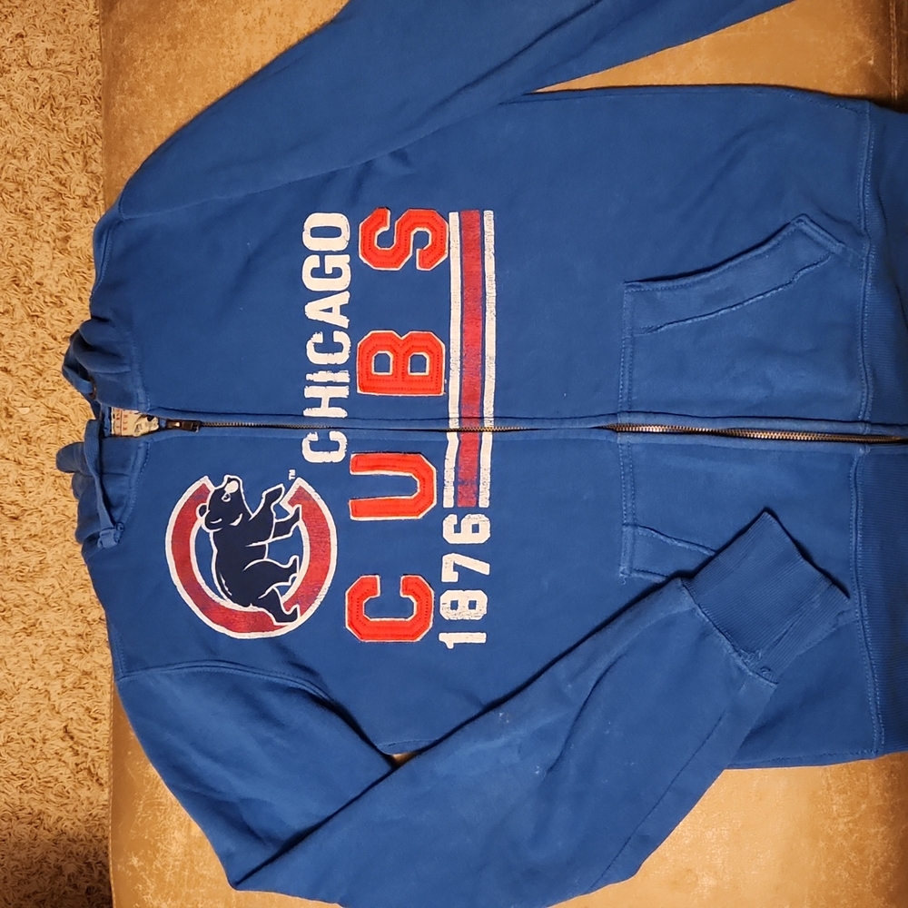 Chicago Cubs blue zip up hoodie
